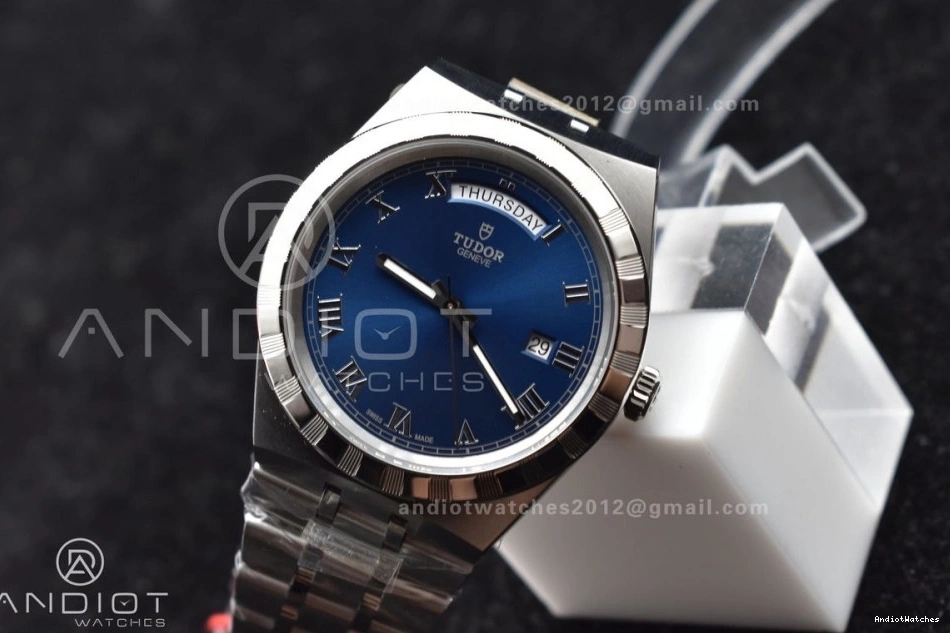 Edition A V7F Dial Best Blue on Tudor Strap GoAnywhere 1:1 Royal SS 1195 0430